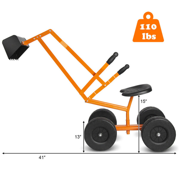 重型挖沙机儿童骑挖沙机，挖掘挖掘机 （amazon shipping-发货，WALMART禁止销售）-3