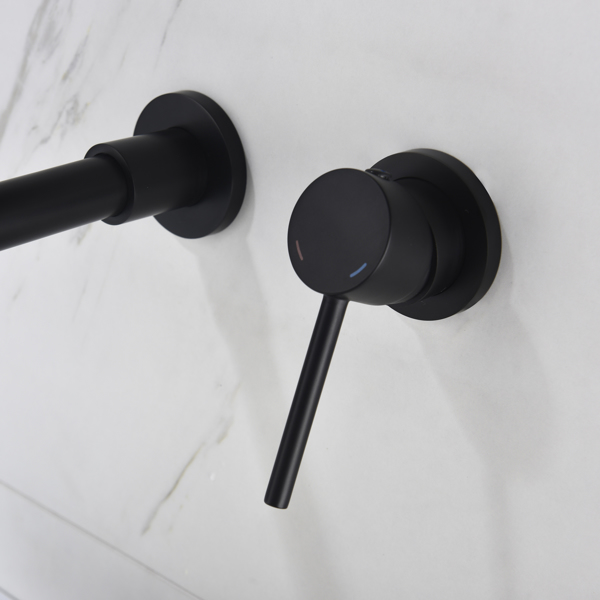 单手柄壁挂式浴室水龙头Single Lever Handle Wall Mounted Bathroom Faucet-6