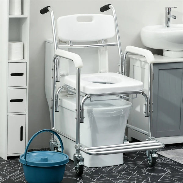 淋浴马桶轮椅，防水翻盖马桶椅，垫座（amazon shipping-发货，WALMART禁止销售）-6