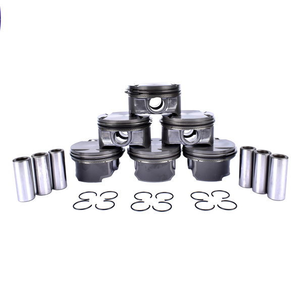 活塞套装 6pcs 84.00mm Pistons & Rings Set For BMW E46 E39 E60 E83 E85 M54B25 11257512526-6