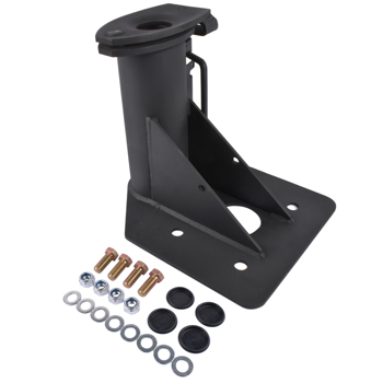 房车牵引座 1200 Gooseneck Adapter Hitch 12\\" 5th Black for Most ‎Truck, Trailer, RV, Camper