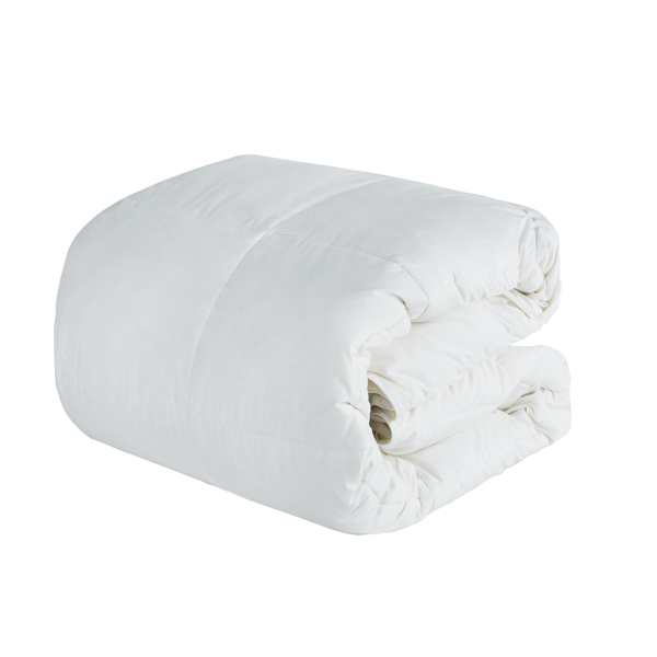 Feather Down Comforter with 100% Cotton Shell for Bedroom All Season-6