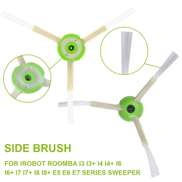 适用于：iRobot Roomba i3 i3+ i4 i4+ i6 i6+ i7 i7+ i8 i8+ E5 E6 E7系列扫地机 边刷（配螺丝）-3