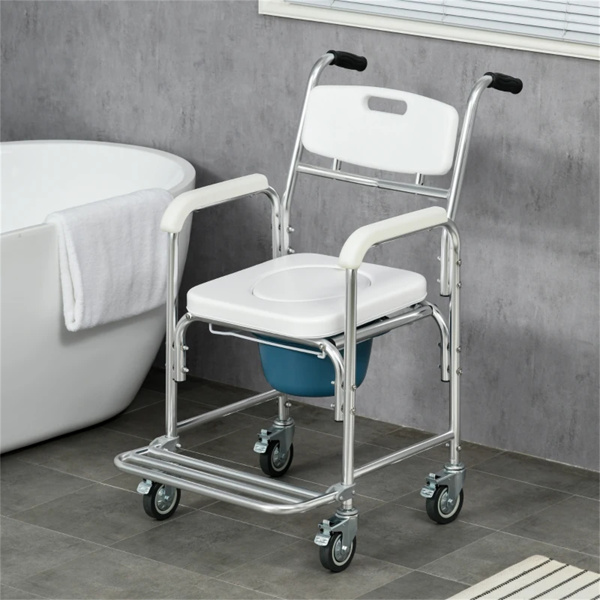 淋浴马桶轮椅，防水翻盖马桶椅，垫座（amazon shipping-发货，WALMART禁止销售）-8