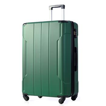硬壳行李旋转行李箱，带 TSA Lock 轻便可扩展 24 英寸（单个行李箱）