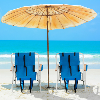 两把装单人沙滩椅 蓝色