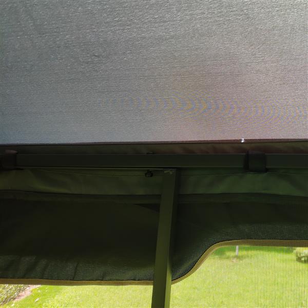13x10 户外露台凉亭天篷帐篷，带通风双顶和蚊帐（四面可拆卸网状屏幕），适用于草坪、花园、后院和甲板，灰色顶部-17