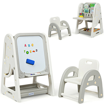 儿童画架，书桌，椅子，书架，可调节的艺术绘画板（amazon shipping-发货，WALMART禁止销售）