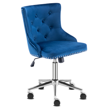  靠背拉点 绒布 蓝色 室内休闲椅 简约北欧风格 S101