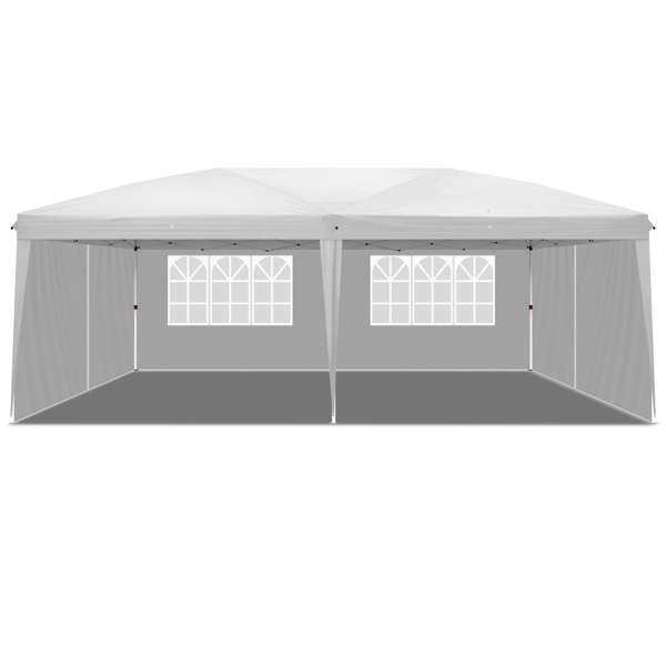 3 X 6M 白色 6片面（4个窗）家用折叠凉棚 停车棚 广告帐篷-22