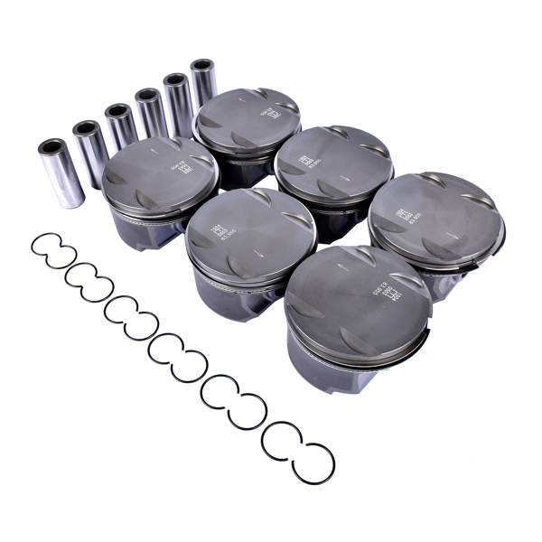 活塞套装 6pcs 84.00mm Pistons & Rings Set For BMW E46 E39 E60 E83 E85 M54B25 11257512526-4