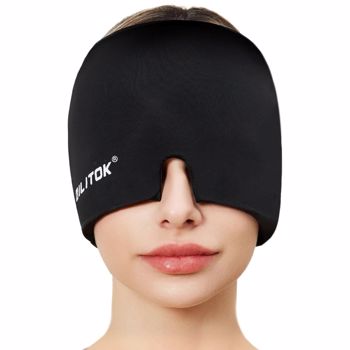 偏头痛缓解帽，凝胶头巾 用于缓解紧张和压力。（周末不发货）