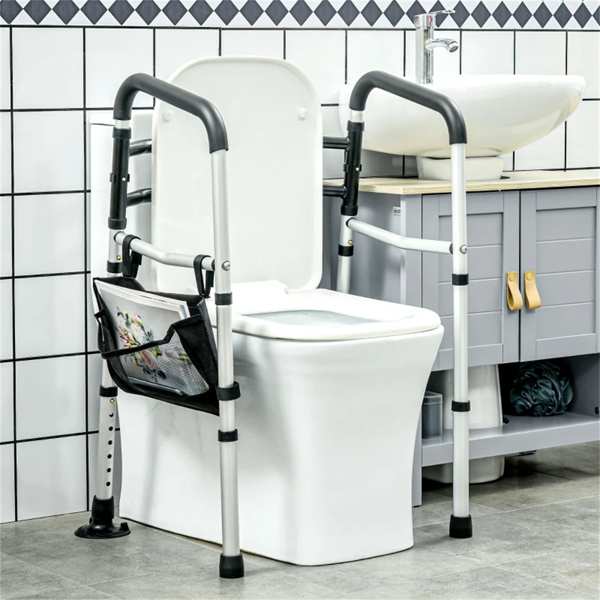 厕所扶手厕所安全栏杆可调节高度，助行器（amazon shipping-发货，WALMART禁止销售）-5
