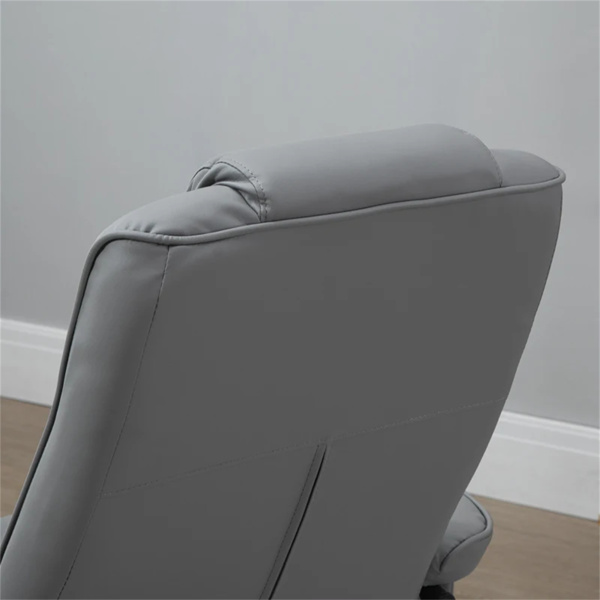灰色带脚凳按摩椅，遥控振动按摩躺椅，客厅椅（amazon shipping-发货，WALMART禁止销售）-2