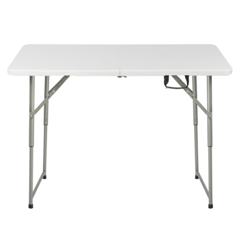 4ft 白色 可折叠升降 庭院塑料桌 N001