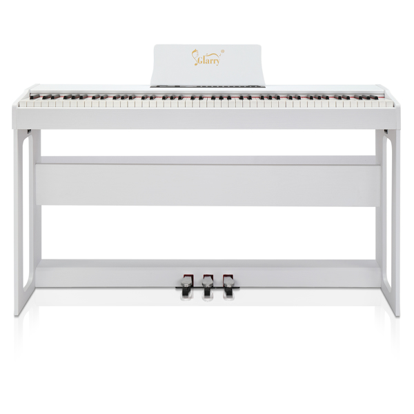 【AM不售卖】Glarry GDP-104/A-815 88键重锤键盘 无盖立式 白色 电钢琴 美国-1