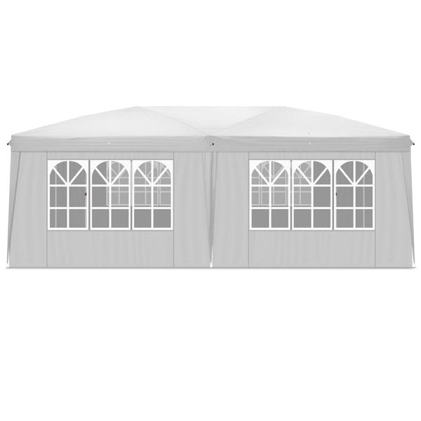 3 X 6M 白色 6片面（4个窗）家用折叠凉棚 停车棚 广告帐篷-24