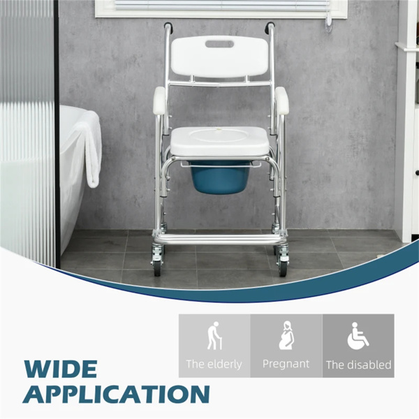 淋浴马桶轮椅，防水翻盖马桶椅，垫座（amazon shipping-发货，WALMART禁止销售）-7