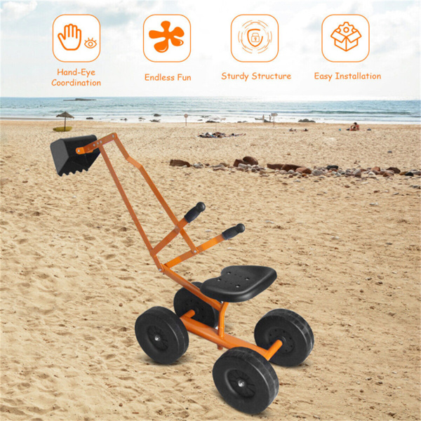 重型挖沙机儿童骑挖沙机，挖掘挖掘机 （amazon shipping-发货，WALMART禁止销售）-8
