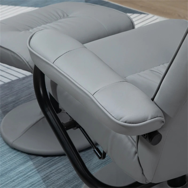 灰色带脚凳按摩椅，遥控振动按摩躺椅，客厅椅（amazon shipping-发货，WALMART禁止销售）-5