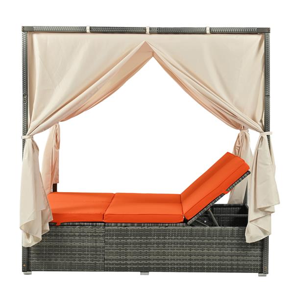 U 型可调节太阳床，带窗帘，舒适度高，3 种颜色-17