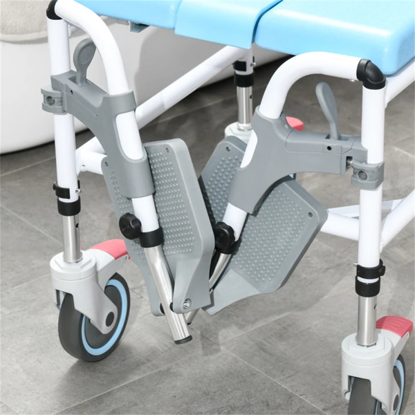 浴室轮椅，马桶轮椅，4脚轮滚动淋浴轮椅（amazon shipping-发货，WALMART禁止销售）-6