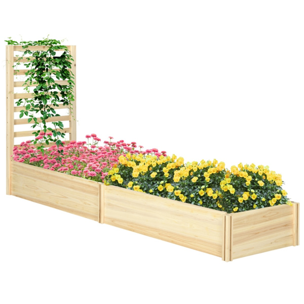  木制花盆 /木材种植箱-3