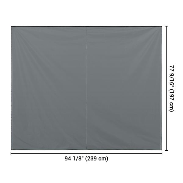 239 x 197cm 车顶遮阳篷,Ripstop UPF50+ 侧遮阳篷，加固铰链和杆，仅适用于吉普车/越野车/卡车/面包车车顶篷 - 仅遮阳棚（周末不发货。）-12