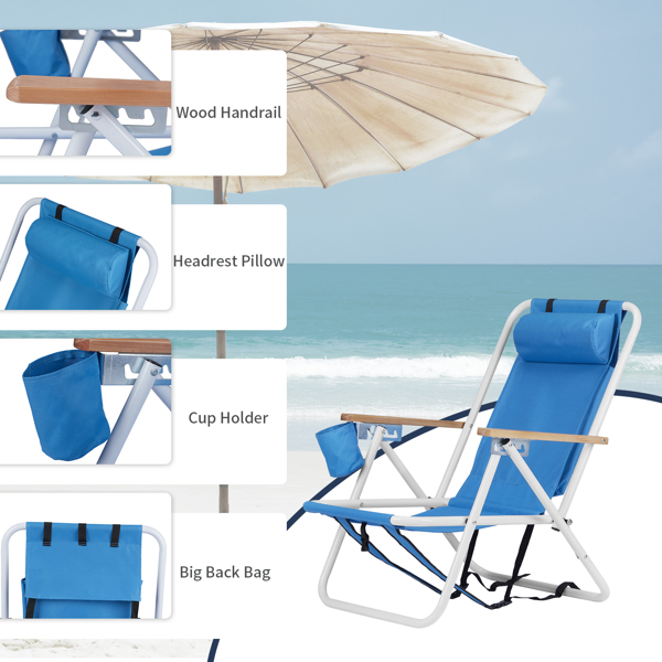 两把装单人沙滩椅 蓝色 （59640545同款编码）-25