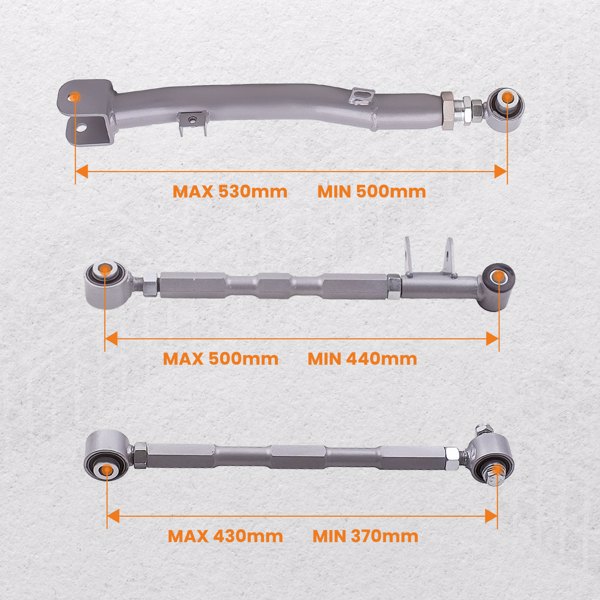 连杆 Rear Lateral Link Control Arms Bars for Subaru Impreza Forester Legacy GC GD GG-5