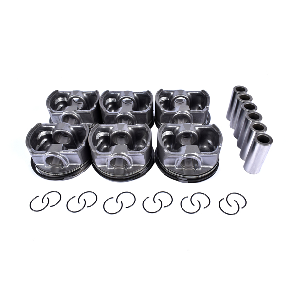 活塞套装 6pcs 84.00mm Pistons & Rings Set For BMW E46 E39 E60 E83 E85 M54B25 11257512526-1