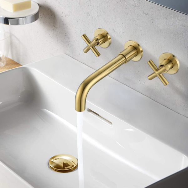 浴室水龙头壁挂式浴室水槽水龙头Bathroom Faucet Wall Mounted Bathroom Sink Faucet-Archaize-2