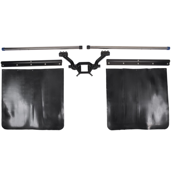 可调节后轮挡板 Black 2" Hub Mudflap Mud Guards Adjustable Universal Mud Flap System for 2" Receiver Hitch-5