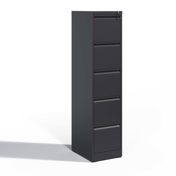 5 抽屉金属立式文件柜（带锁） 办公室 家用 钢制立式文件柜（适用于 A4 Legal/Letter 尺寸