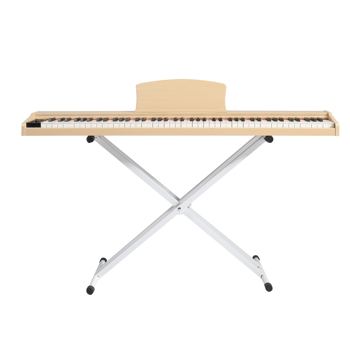 GPP-107/100L 88键半重锤键盘 便携式带双管X型支架 自然柚木 电钢琴 美国