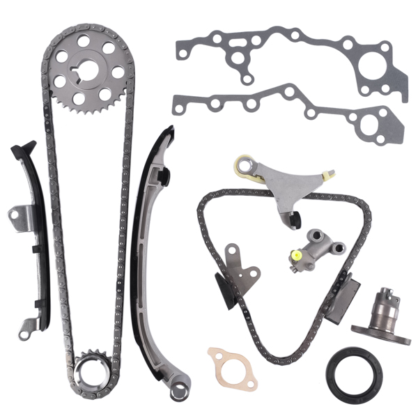 正时链条套装 Timing Chain Kit for 1994-2004 Toyota T100 4Runner Tacoma 2.7L 3RZFE 16 Valve 13507-75010 13506-75020-1