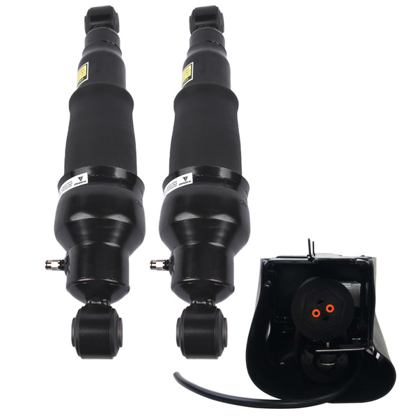 减震器 Rear Air Shock Absorbers + Compressor Pump Set of 3 For Nissan Armada 2005-2015 Infiniti QX56 2004-2010 534007S600 56200ZC01A 56200ZV60A-3