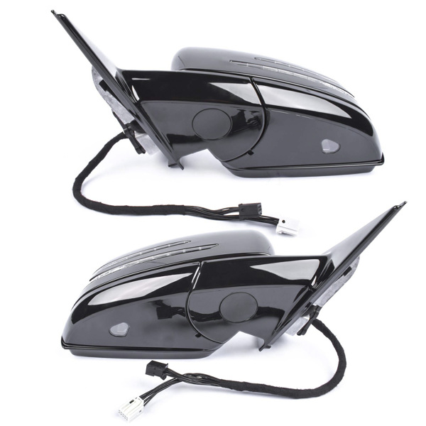 后视镜 Pair Rear View Mirrors Left & Right for Mercedes-Benz E250 E550 E400 E63 AMG E350 2010-2016 2128102076 2128101976-3