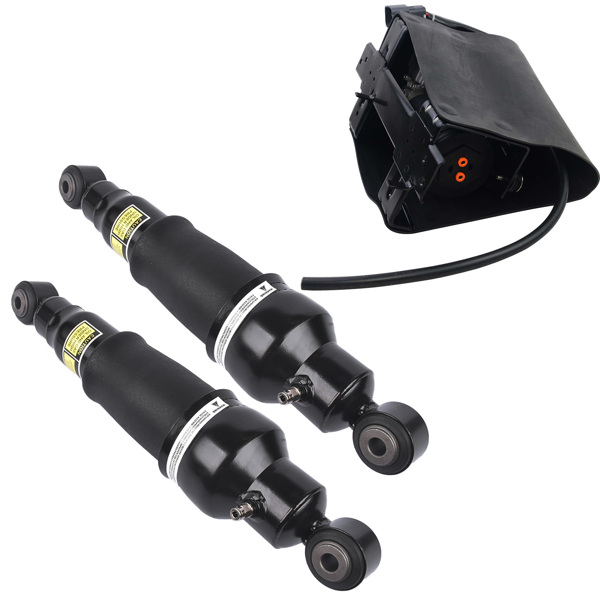 减震器 Rear Air Shock Absorbers + Compressor Pump Set of 3 For Nissan Armada 2005-2015 Infiniti QX56 2004-2010 534007S600 56200ZC01A 56200ZV60A-2
