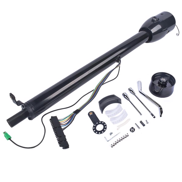 A3-汽车转向柱 32" GM Chevy Black Stainless Steel Tilt Steering Column Shift Automatic No Key-5