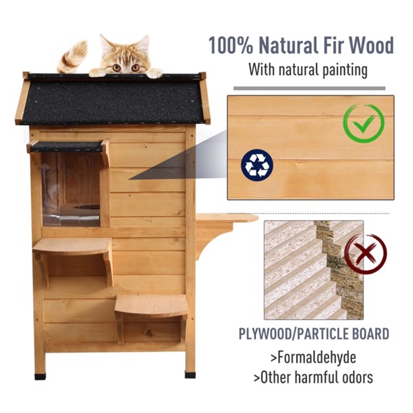 猫舍/木制猫屋 （ Amazon Shipping）（WalMart禁售）（周末不发货）-5