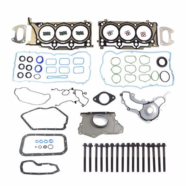 发动机大修包 Fits 2011-2015 Chrysler Dodge Jeep Ram 3.6L VIN G Full Head Gasket Bolts Set-2