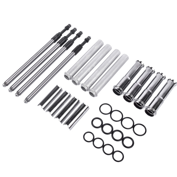 可调节推杆套件 Adjustable Pushrods Chrome Cover Kit for Harley-Davidson Twin Cam Models 1999-2017-6