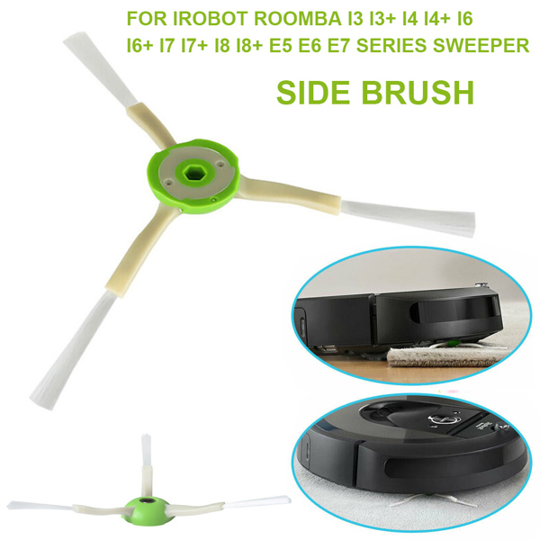 适用于：iRobot Roomba i3 i3+ i4 i4+ i6 i6+ i7 i7+ i8 i8+ E5 E6 E7系列扫地机 边刷 4pcs（配螺丝）-2