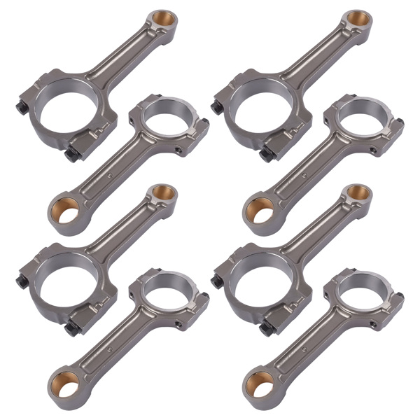 连杆 Set of 8 Floating Pin Connecting Rod w/ Bushing For GM 5.3L 6.0L LS2 LS3 Gen IV-8