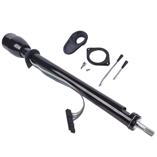 A3-汽车转向柱 35" Manual Black Floor Shift Steering Column for 67-72 Chevy/ GMC C10 C20 Pickup-5