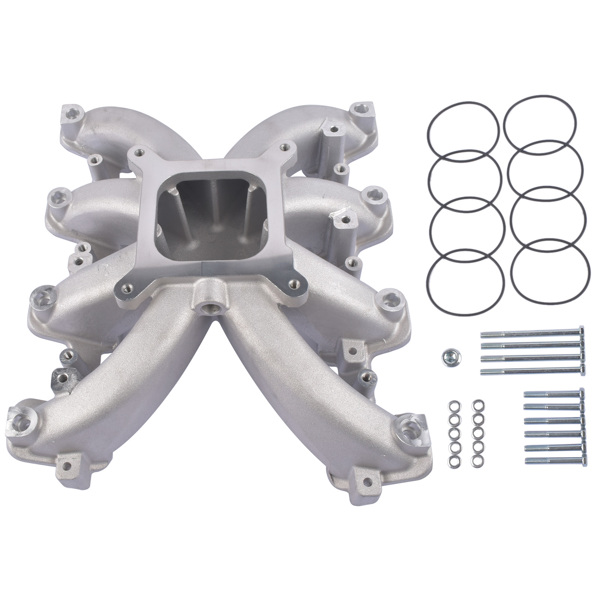 进气歧管 Single Plane Mid-Rise EFI Intake Manifold for Cadillac Chevrolet GMC Hummer LS3 L92 Engines 4150 Square Bore Flange-4