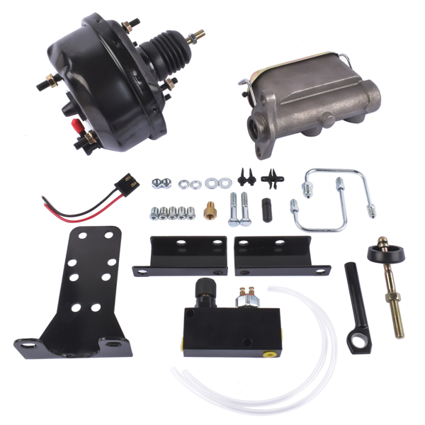 刹车总成 Power Brake Booster Conversion Kit for Ford Mustang 64-66 Adjustable Block Valve-3