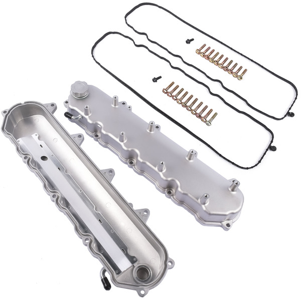 气门室盖 For GM LT GEN V Cast Aluminum Valve Covers w/ Coil Mounts 6.2L/376 LT1 LT4 L86-8