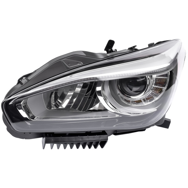 汽车大灯 Headlight Assembly Non AFS Full LED For Infiniti Q70 Sedan 2015-2019 Driver Side Headlamp 26060-4AP0A 260604AP0A 26060-4AP0B 260604AP0B-4